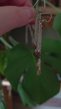 Load and play video in Gallery viewer, Andalusite and Imperial Golden Topaz Earrings
