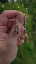 Load and play video in Gallery viewer, Andalusite and Imperial Golden Topaz Earrings
