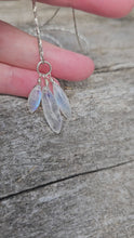 Load and play video in Gallery viewer, Rainbow Moonstone (white feldspar) Necklace
