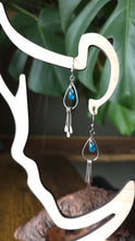 Load image into Gallery viewer, Electric Blue Apatite Fringe Earrings
