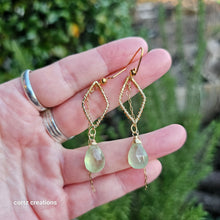 Load image into Gallery viewer, Prehnite Earrings
