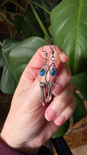 Load image into Gallery viewer, Electric Blue Apatite Fringe Earrings
