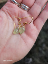 Load image into Gallery viewer, Prehnite Drop Earrings

