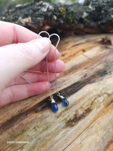 Load image into Gallery viewer, Kyanite (Blue) Threader Earrings
