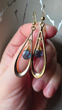Load image into Gallery viewer, Moss Kyanite (Deep Electric Blue)  Drop Dangle Earrings
