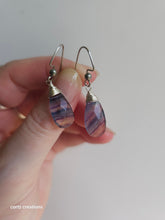 Load image into Gallery viewer, Fluorite Drop Earrings
