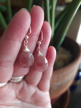 Load image into Gallery viewer, Strawberry Quartz Drop Earrings
