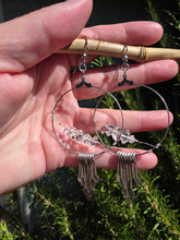 Load image into Gallery viewer, Herkimer Diamond Hoops
