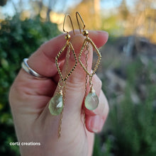 Load image into Gallery viewer, Prehnite Earrings
