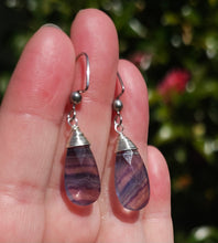 Load image into Gallery viewer, Fluorite Drop Earrings
