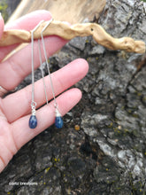 Load image into Gallery viewer, Kyanite (Blue) Threader Earrings
