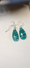 Load image into Gallery viewer, Amazonite Faceted Pear Drop Earrings (Angular Hook Posts)
