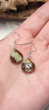 Load image into Gallery viewer, Chrysoprase Polished Heart Drop Earrings
