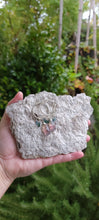 Load image into Gallery viewer, Fluorite &amp; Tourmaline Hoop Earrings (Sm/Med)
