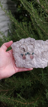 Load image into Gallery viewer, Fluorite &amp; Tourmaline Hoop Earrings (Sm/Med)
