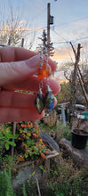 Load image into Gallery viewer, Carnelian &amp; Labradorite Drop Dangle Earrings
