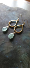 Load image into Gallery viewer, Aquamarine Drop Dangle Earrings
