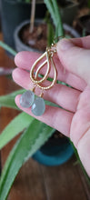 Load image into Gallery viewer, Aquamarine Drop Dangle Earrings
