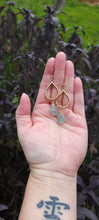 Load image into Gallery viewer, Aquamarine Drop Dangle Earrings
