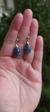Load image into Gallery viewer, Kyanite (Blue) Faceted Pear Drop Earrings
