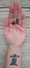 Load image into Gallery viewer, Kyanite (Blue) Faceted Pear Drop Earrings
