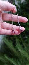 Load image into Gallery viewer, Strawberry Quartz Threader Earrings
