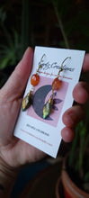 Load image into Gallery viewer, Labradorite &amp; Carnelian Earrings
