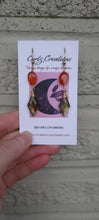 Load image into Gallery viewer, Labradorite &amp; Carnelian Earrings
