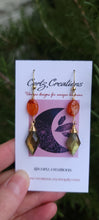 Load image into Gallery viewer, Labradorite &amp; Carnelian Earrings
