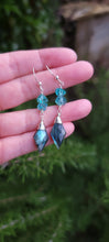Load image into Gallery viewer, Labradorite &amp; Apatite Drop Dangle Earrings
