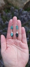 Load image into Gallery viewer, Labradorite &amp; Apatite Drop Dangle Earrings
